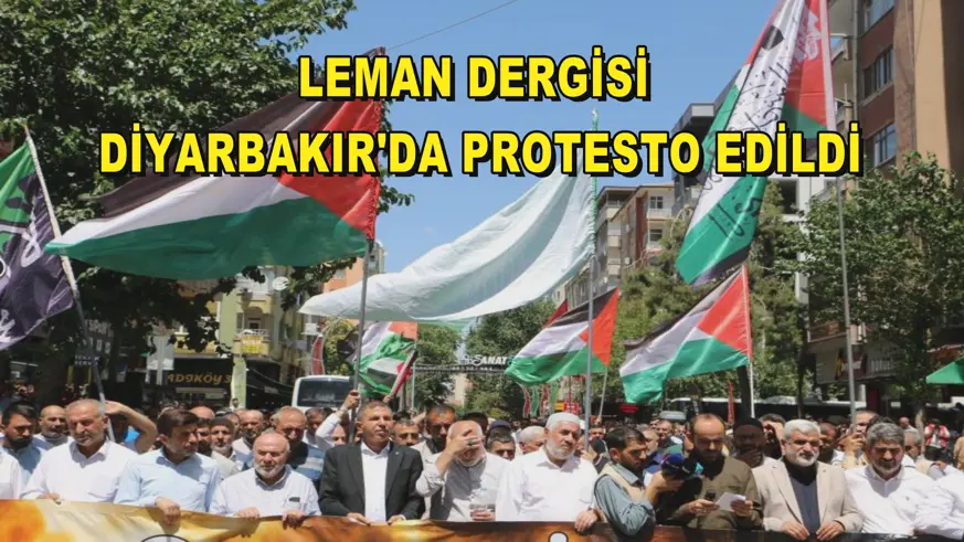 Leman dergisi Diyarbakır'da protesto edildi