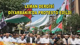 Leman dergisi Diyarbakır'da protesto edildi