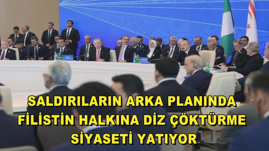 Saldırıların arka planında Filistin halkına diz çöktürme siyaseti yatıyor