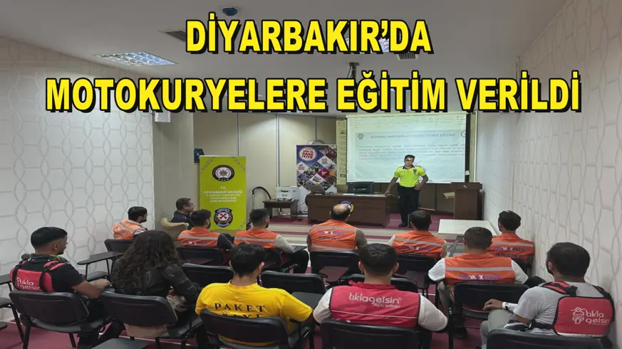 Diyarbakır’da motokuryelere eğitim verildi