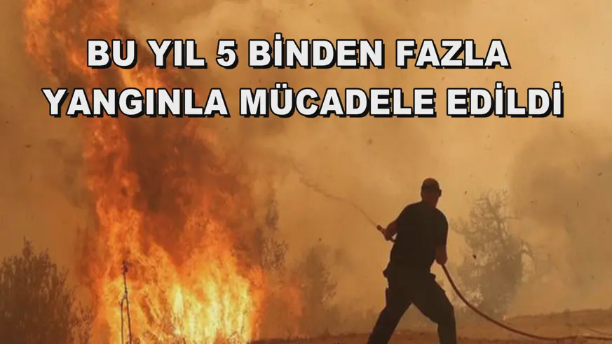  Bu yıl 5 binden fazla yangınla mücadele edildi
