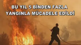  Bu yıl 5 binden fazla yangınla mücadele edildi
