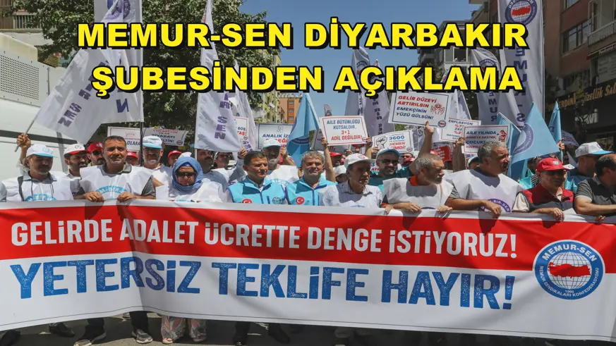 Memur-Sen Diyarbakır Şubesinden açıklama
