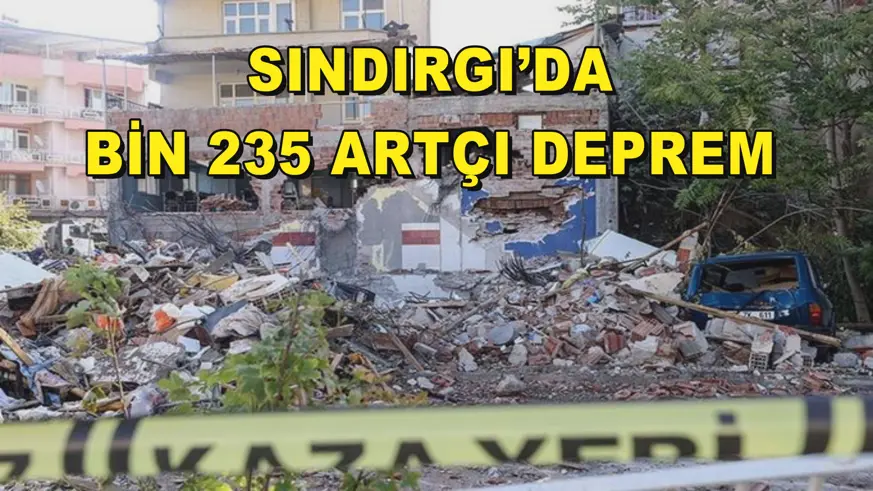 Sındırgı’da bin 235 artçı deprem