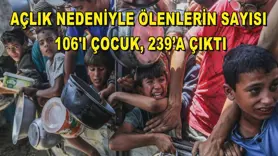 Gazze'de açlık nedeniyle ölenlerin sayısı 106'ı çocuk, 239’a çıktı