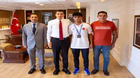Balkan ikincisi sporcu Çınar’ı gururlandırdı