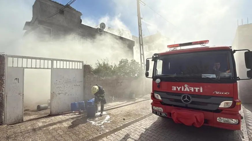 Diyarbakır'da ev yangını