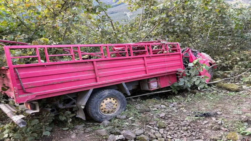 Giresun’da feci kaza