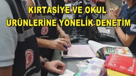 Kırtasiye ve okul ürünlerine yönelik denetim