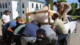 Vatandaşın evinde bulundurduğu tarih eser pitos müzeye taşındı