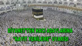 Diyanet'ten hacı adaylarına 