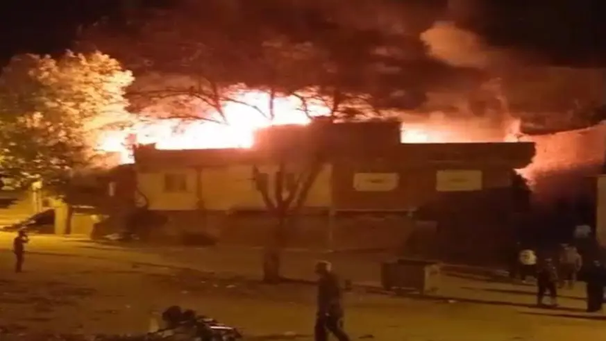 Diyarbakır'da boş ev alev topuna döndü
