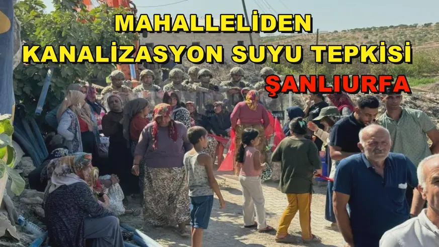 Mahalleliden kanalizasyon suyu tepkisi