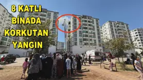 Diyarbakır'da 8 katlı binada korkutan yangın