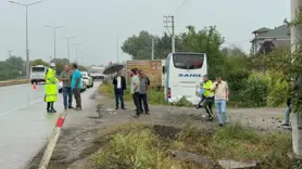 Samsun'da yolcu otobüsü yol kenarında duranlara çarptı