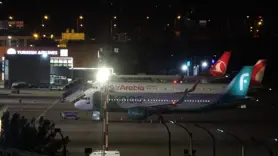 Uçak kalkıştan 8 dakika sonra acil iniş yaptı