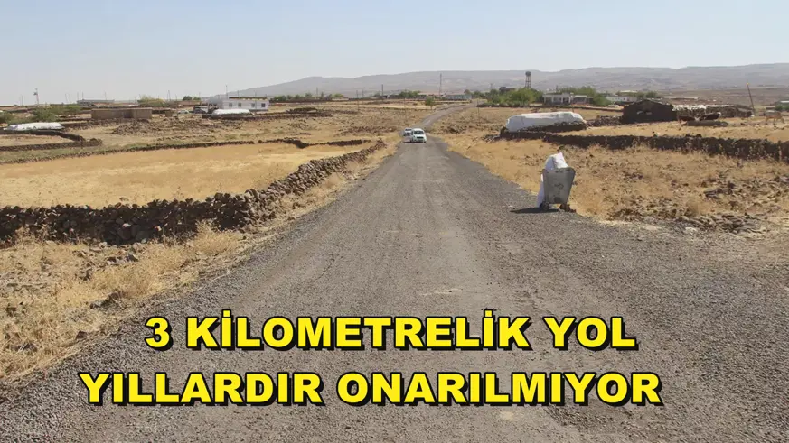 3 kilometrelik yol yıllardır onarılmıyor