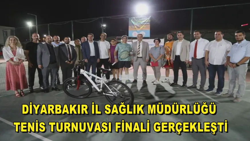 Diyarbakır İl Sağlık Müdürlüğü tenis turnuvası finali gerçekleşti
