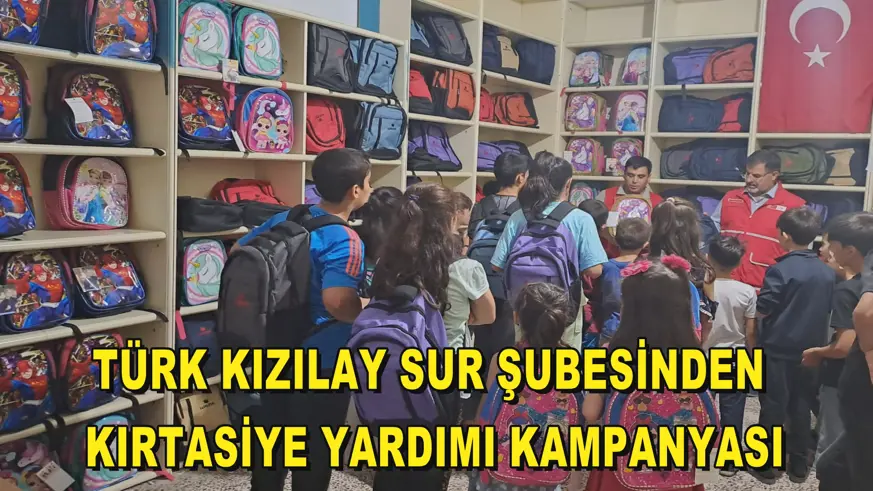 Türk Kızılay Sur Şubesinden kırtasiye yardımı kampanyası