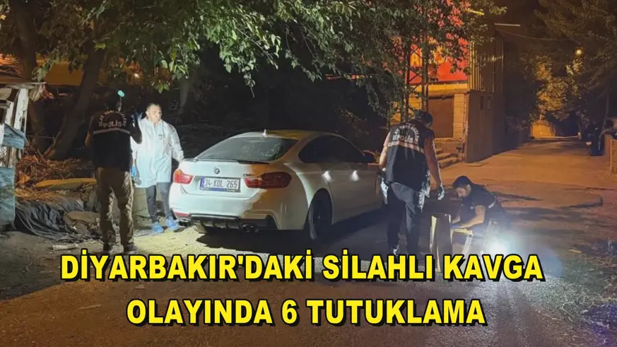 Diyarbakır'daki silahlı kavga olayında 6 tutuklama