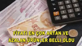 Fiyatı en çok artan ve azalan ürünler belli oldu