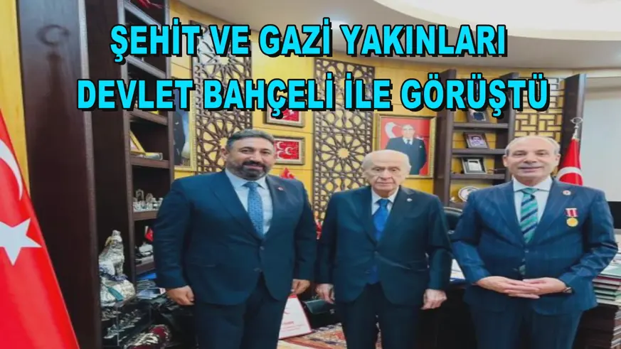 Şehit ve gazi yakınları Devlet Bahçeli ile görüştü