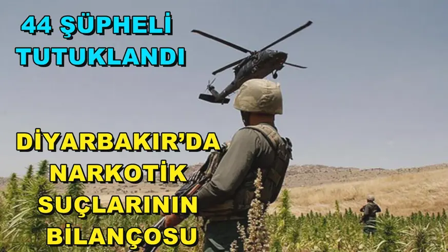 Diyarbakır’da narkotik suçlarının bilançosu