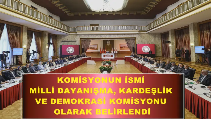 Komisyonun ismi belirlendi