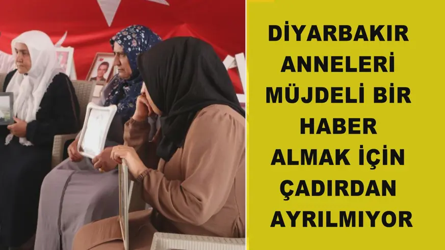 Diyarbakır anneleri müjdeli bir haber almak için çadırdan ayrılmıyor