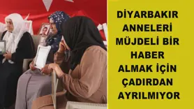 Diyarbakır anneleri müjdeli bir haber almak için çadırdan ayrılmıyor