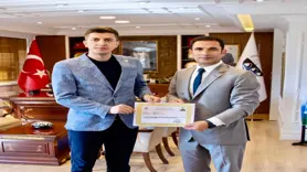 Kaymakam’dan başarılı müdüre Teşekkür Belgesi