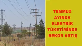 Temmuz ayında elektrik tüketiminde rekor artış