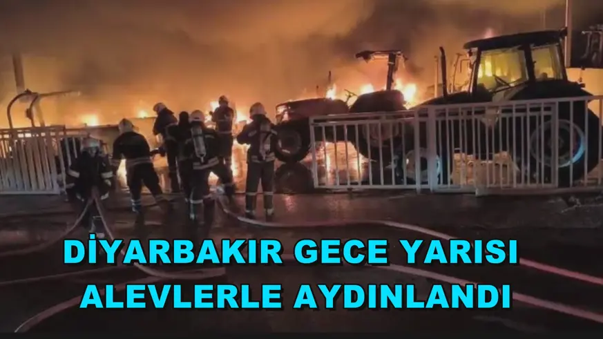 Diyarbakır gece yarısı alevlerle aydınlandı