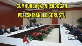 Cumhurbaşkanı Erdoğan, Pezeşkiyan ile görüştü