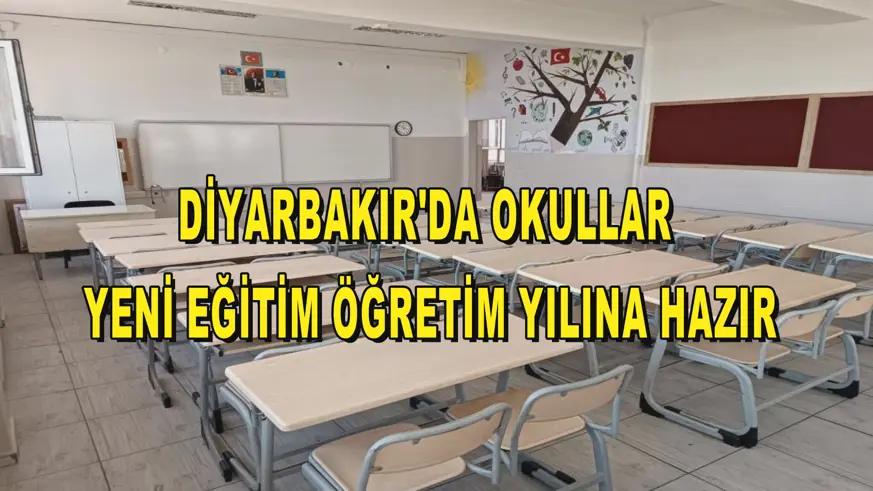 Diyarbakır'da okullar yeni eğitim öğretim yılına hazır