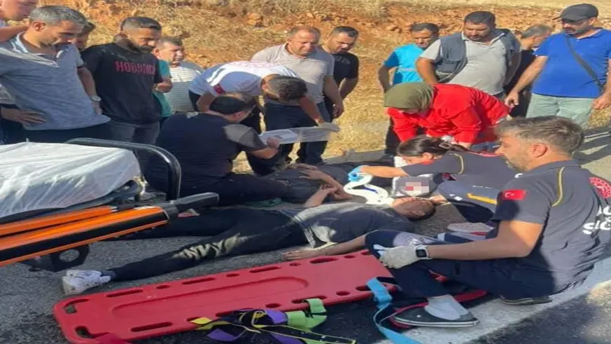 Seyir halindeki aracın tekeri patladı