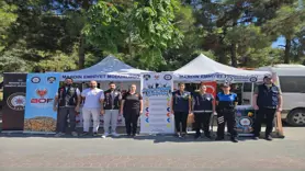 Polis gençler için bilgilendirme standı açtı