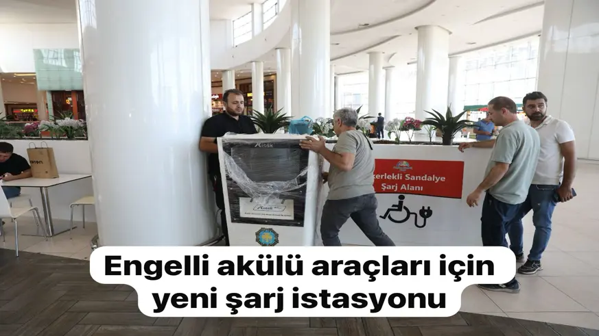Diyarbakır'da engelli akülü araçları için yeni şarj istasyonu