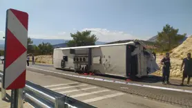 Yolcu otobüsü ile kamyon çarpıştı!