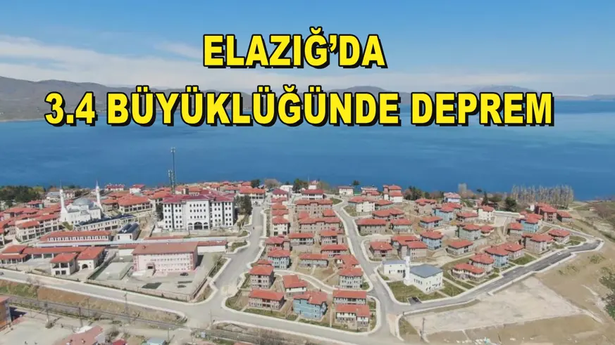 Elazığ’da 3.4 büyüklüğünde deprem