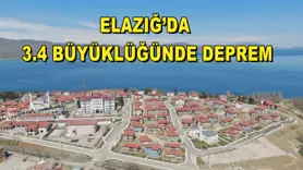Elazığ’da 3.4 büyüklüğünde deprem
