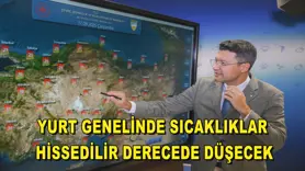 Yurt genelinde sıcaklıklar hissedilir derecede düşecek