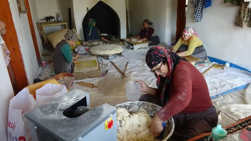 Yozgat'ta kışlık ekmek hazırlıkları