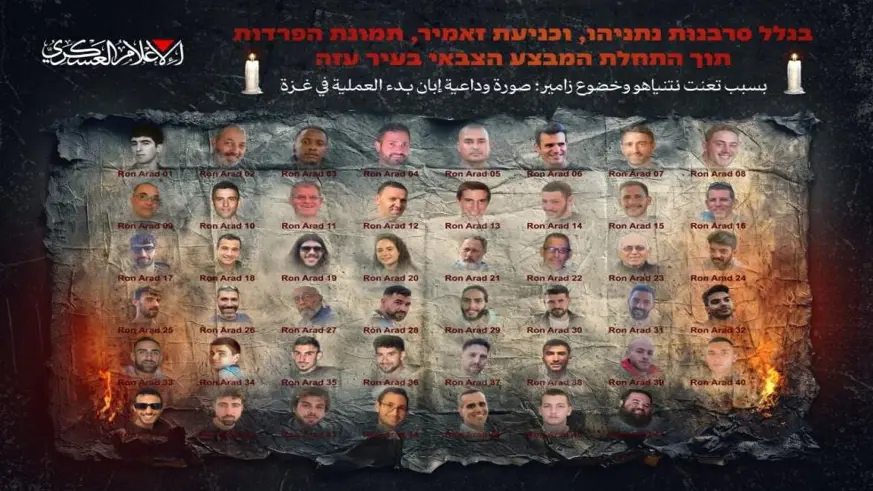Hamas, 47 esirin fotoğrafını yayınlayarak İsrail'i uyardı