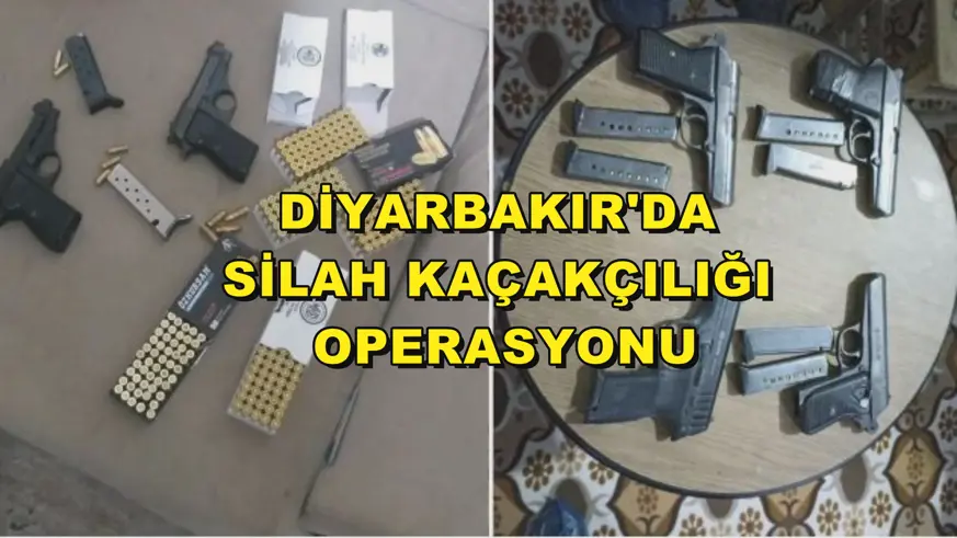 Diyarbakır'da silah kaçakçılığı operasyonu