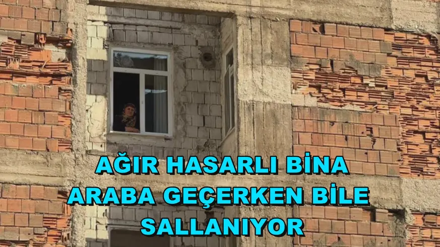 Araba geçerken bile sallanıyor