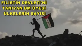 Filistin Devleti'ni tanıyan BM üyesi ülkelerin sayısı