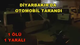 Diyarbakır'da otomobil tarandı
