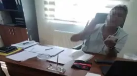 Şantiye şefinin üzerine kaynar su döktü