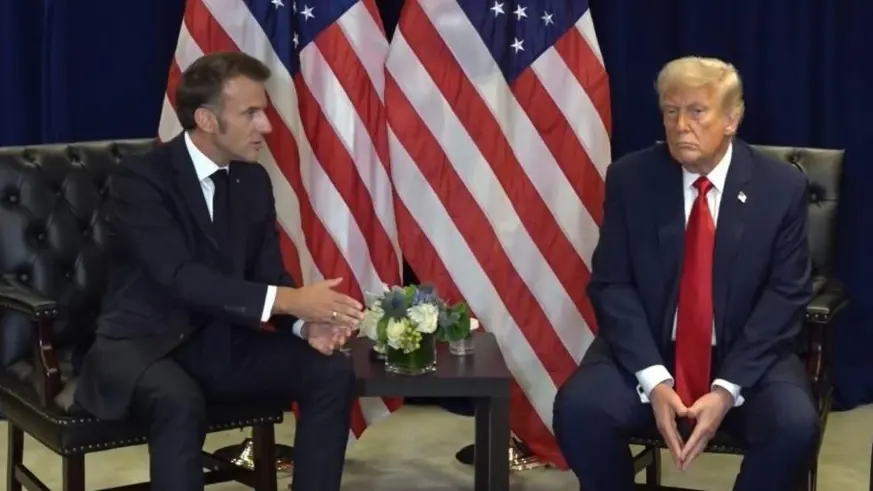Trump ve Macron görüşmesinde Filistin anlaşmazlığı